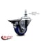 Service Caster 3 Inch Blue Polyurethane 12 Inch Threaded Stem Caster with Brake SCC-TS20S314-PPUB-BLUE-PLB-121315 - alternate 3